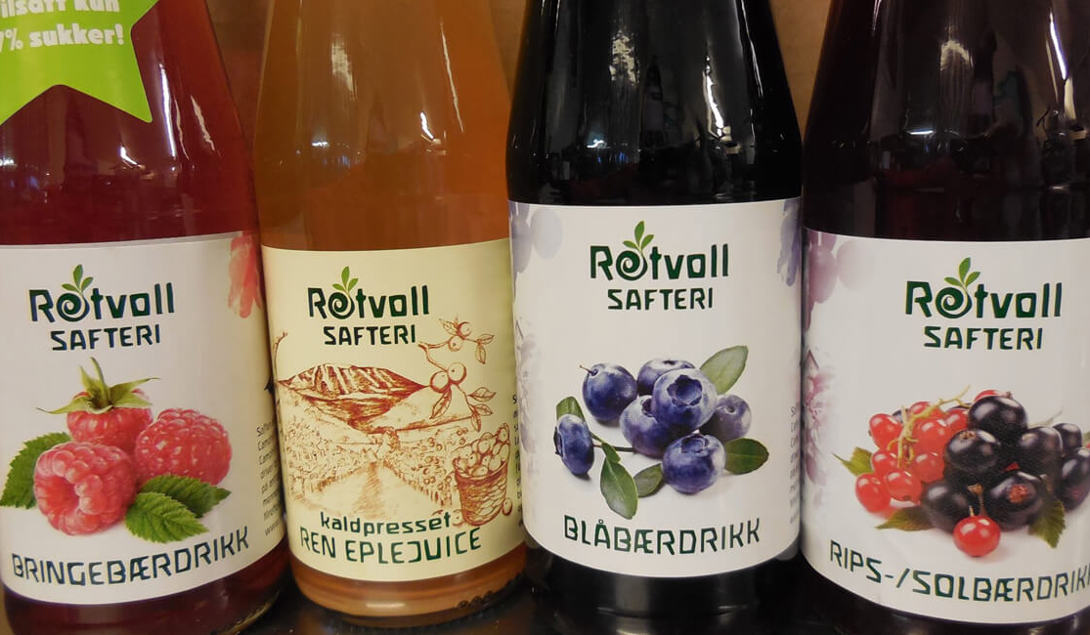 Saft fra Rotvoll safteri 